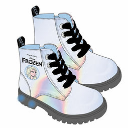 Kinderen Casual Laarzen Frozen Blauw LED-Lichten Schoenmaat 32