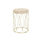 Bijzettafel DKD Home Decor Natuurlijk Metaal Crème Rotan (35 x 35 x 49 cm)