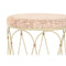 Bijzettafel DKD Home Decor Natuurlijk Metaal Crème Rotan (35 x 35 x 49 cm)
