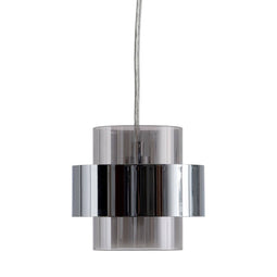 Plafondlamp Kristal Metaal Zilver 20 x 20 x 120 cm