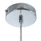 Plafondlamp Kristal Metaal Zilver 20 x 20 x 120 cm