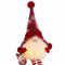 Kerstversiering Wit Rood Plastic Weefsel 18 x 10 x 53 cm