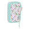 Dubbele etui Peppa Pig Cosy corner Blauw (28 Onderdelen)