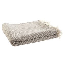 Deken DKD Home Decor 130 x 170 x 0,5 cm Beige