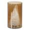 Kaarshouder Bruin Kristal Ø 15 cm 15 x 15 x 25 cm