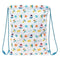 Rugtas met Koordjes Baby Shark Surfing Blauw Wit 26 x 34 x 1 cm