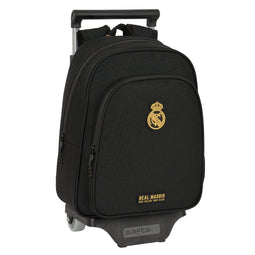 Schoolrugzak met Wielen Real Madrid C.F. Zwart 27 x 33 x 10 cm