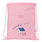 Rugtas met Koordjes Glow Lab Sweet home Roze 26 x 34 x 1 cm