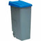 Vuilnisbak op wieltjes Denox 110 L Blauw 58 x 41 x 89 cm