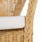 Leunstoel 57 x 58 x 80 cm Natuurlijk Rotan