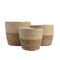 Basket spelset Decoris Jute (20 x 20 x 17 cm) (3 Stuks)