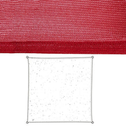 Schaduwdoeken Zonnetent Kers Polyethyleen 500 x 500 x 0,5 cm