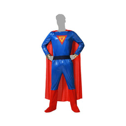 Kostuum Stripheld Blauw M/L