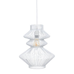 Plafondlamp Metaal Wit 28 x 28 cm