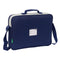 Schooltas Benetton Varsity Grijs Marineblauw 38 x 28 x 6 cm