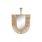 Wandspiegel DKD Home Decor Bruin Rotan Waaier Tropisch (50 x 2,5 x 72 cm)