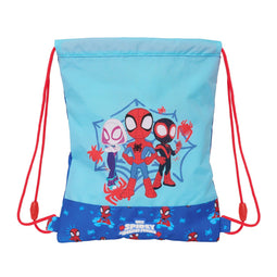 Rugtas met Koordjes Spidey Blauw 26 x 34 x 1 cm