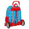 Schoolrugzak met Wielen Mickey Mouse Clubhouse Fantastic Blauw Rood 33 x 42 x 14 cm