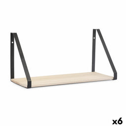 Planken Vinthera Moa Staal Zwart 40 x 18 x 20 cm (6 Stuks)