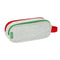 Pennenetui met 2 vakken Benetton Pop Grijs (21 x 8 x 6 cm)
