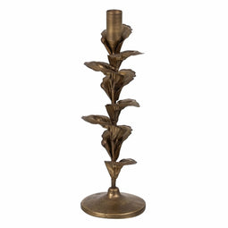 Kaarshouder Gouden Ijzer 9,5 x 9,5 x 30 cm