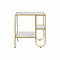 Bijzettafel DKD Home Decor Gouden Metaal MDF Wit (50 x 40 x 55,5 cm)