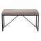 Bank Bruin Metaal Stof 81 x 42 x 38 cm