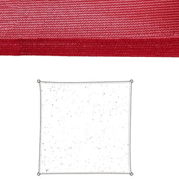 Stof Zonnetent Polyethyleen Kers 3 x 3 cm
