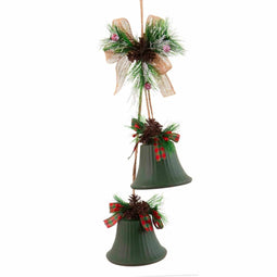Kerstversiering Groen Multicolour Metaal Plastic Vezel (Afzuig)kappen 14 x 9 x 47 cm
