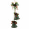 Kerstversiering Groen Multicolour Metaal Plastic Vezel (Afzuig)kappen 14 x 9 x 47 cm