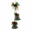 Kerstversiering Groen Multicolour Metaal Plastic Vezel (Afzuig)kappen 14 x 9 x 47 cm