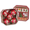 Kerstballen Multicolour Papier Polyfoam Kerstman 7,5 x 7,5 x 7,5 cm (5 Stuks)