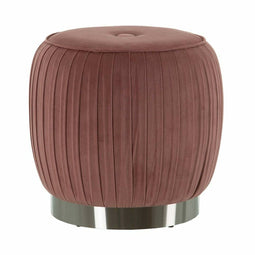 Poef Synthetisch materiaal Roze Hout 43 x 43 x 42 cm