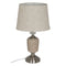 Lamp Beige Zilverkleurig Metaal Kristal 10 W 31,5 x 31,5 x 54 cm