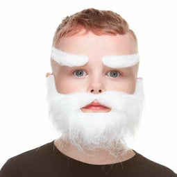 Valse baard My Other Me Wit Wenkbrauwen Kinderen