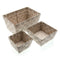 Veelzijdige mand Versa Beige Bad en Douche 19 x 9 x 19 cm