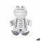 Knuffel om in te kleuren Wit Zwart Stof 16 x 18 x 13 cm Kikker (8 Stuks)