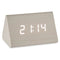 Digitale Tafelklok Wit PVC Hout MDF 11,7 x 7,5 x 8 cm (12 Stuks)