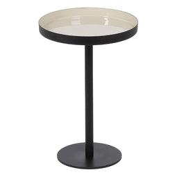 Bijzettafel Zwart Taupe Ijzer 30 x 30 x 44 cm