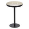 Bijzettafel Zwart Taupe Ijzer 30 x 30 x 44 cm