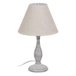 Lamp Beige Grijs 60 W 20 x 20 x 34 cm