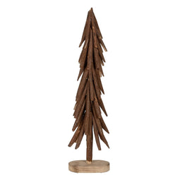 Kerstboom Bruin Paulownia hout 34 x 20 x 108 cm