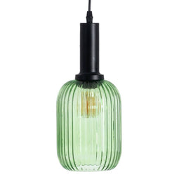 Plafondlamp Kristal Metaal Groen 14 x 14 x 32 cm