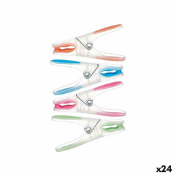 Kledinghaken Multicolour Siliconen Plastic 20 Onderdelen Set (24 Stuks)
