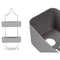 Douchehanger 28 x 60 x 14 cm Grijs Metaal Plastic (6 Stuks)