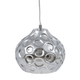 Plafondlamp 18 x 18 x 17,5 cm Kristal Zilver Ijzer