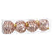 Kerstballen Brons Plastic Polyfoam 8 x 8 x 8 cm (4 Stuks)