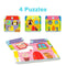 Puzzel Lisciani Carotina Baby Boerderij 4-in-1 16 x 1 x 16,5 cm (12 Stuks)