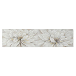 Schilderij Home ESPRIT Shabby Chic Papaver 120 x 3 x 60 cm (2 Stuks)