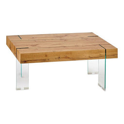 Hoofdtafel Hout Glas (60 x 42 x 120 cm)